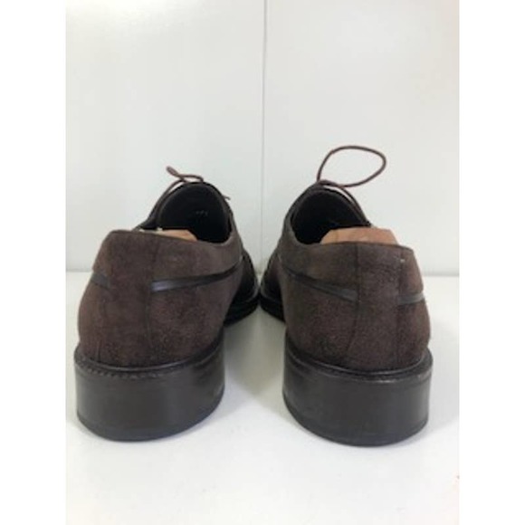 Mezlan Suede Square Toe Lace Up Oxford Dress Shoe Chocolate Brown Mens US 12 M main image 5
